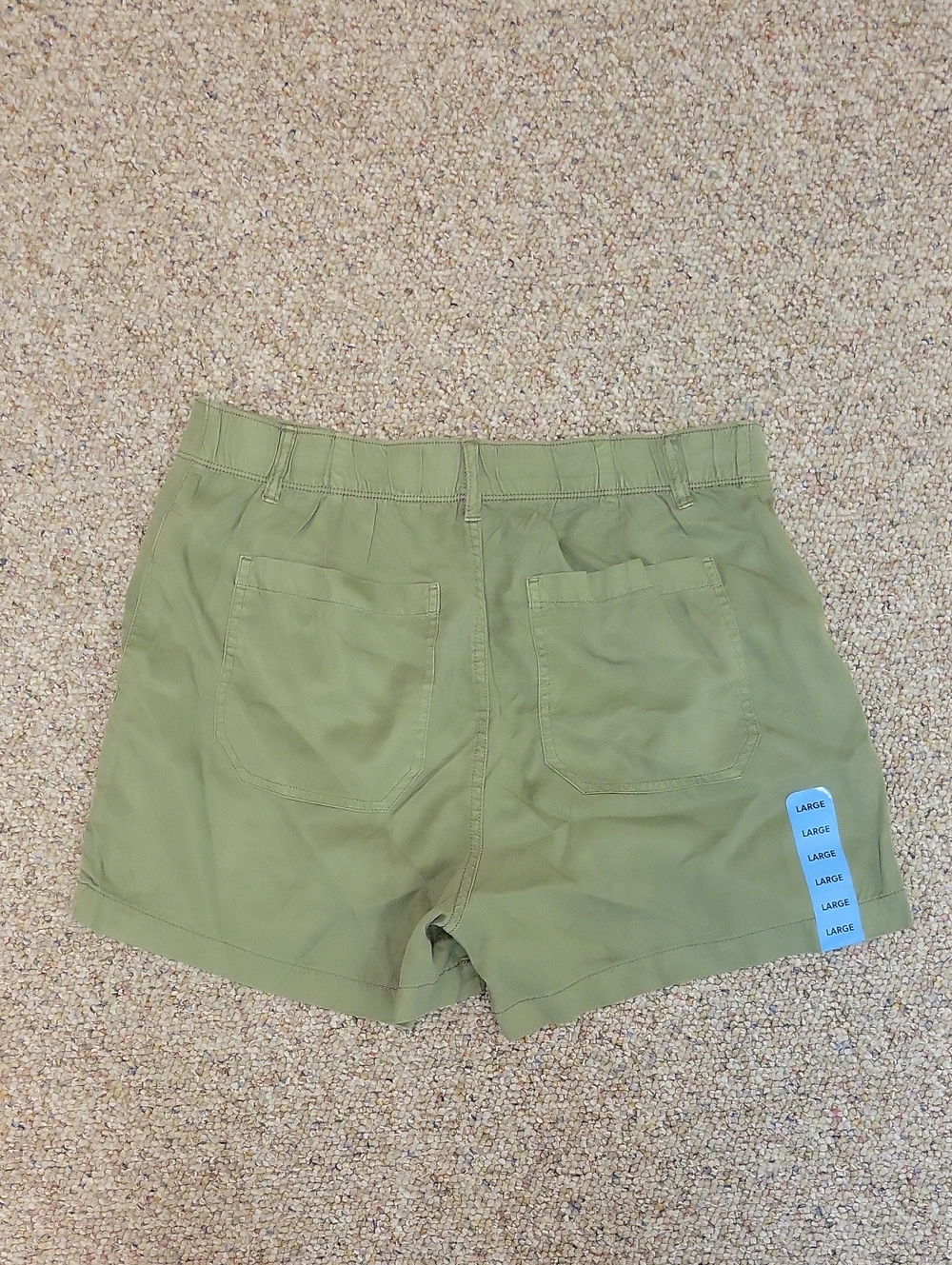Sanctuary Light Olive High-Waist Utility Shorts Large New Summer Camping Casual - Picture 4 of 6